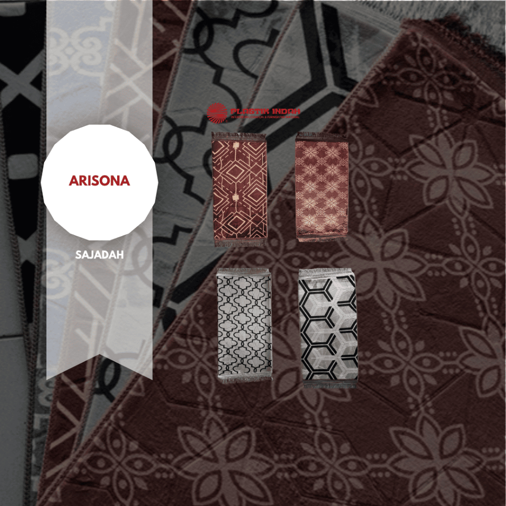 Sajadah Arisona | Sajadah satuan | Sajadah Motif | Panjang 110 cm Lebar 60 cm