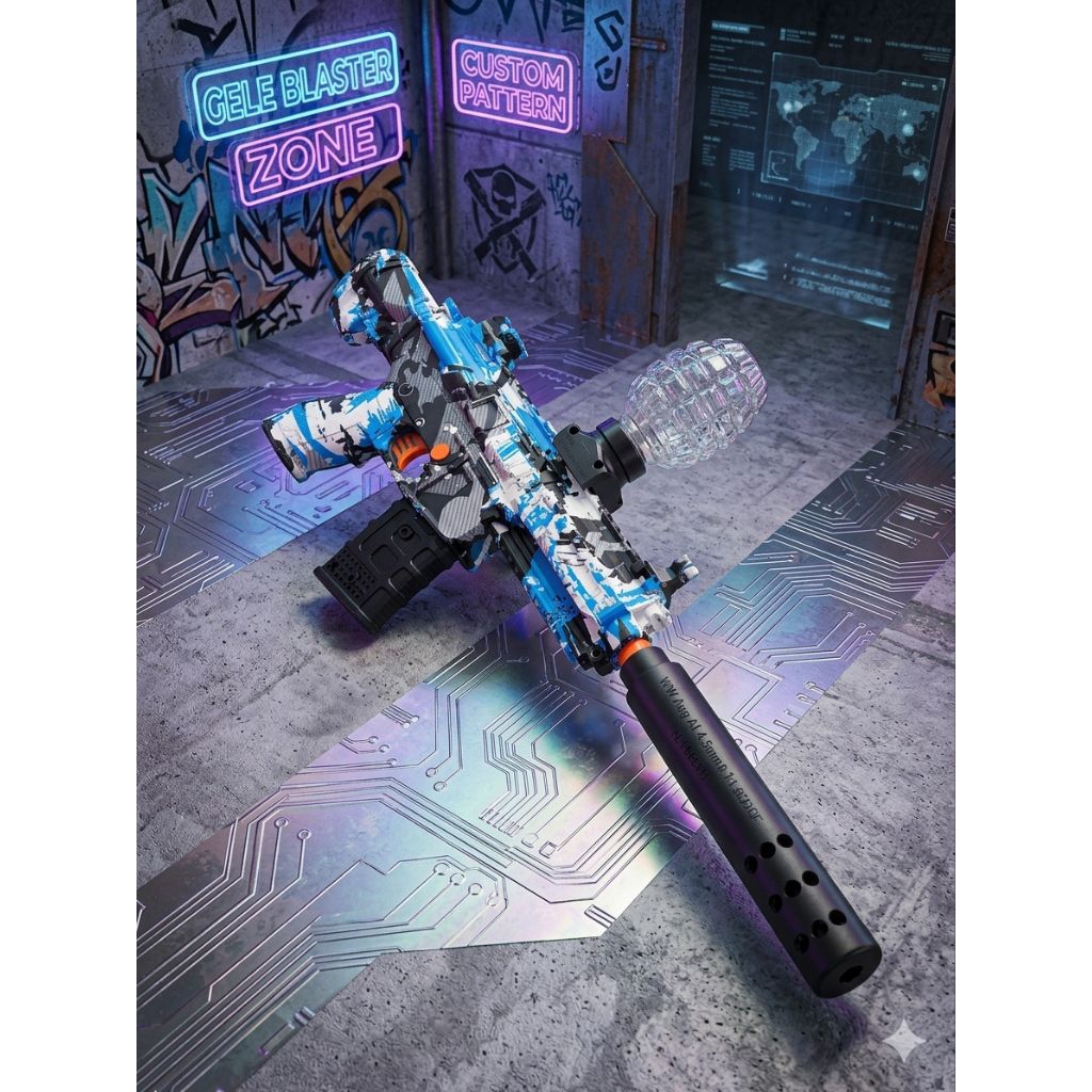 Mainan gel Gun M416 Crystal Bullet Launcher electric// AK47