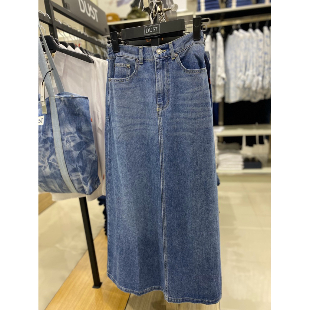 rok denim wanita brand Dust