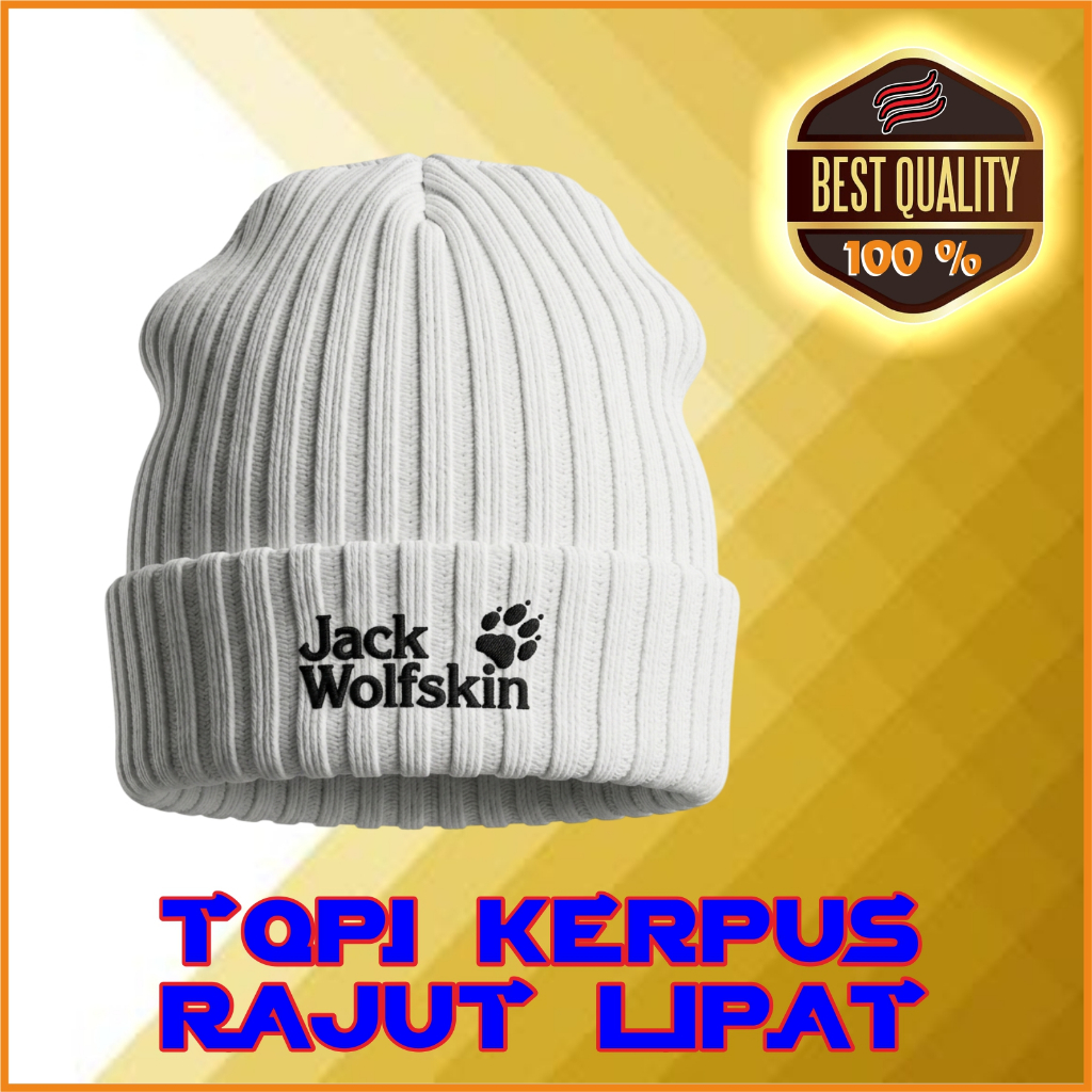 Topi Kerpus Tebal Panjang Lipat JWS - Skybo Rajut Hangat EDHERTO Adventure - Kupluk Gunung Rajut Teb
