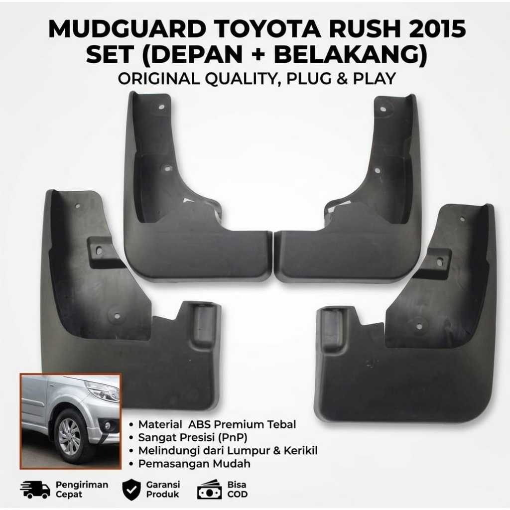 MUD GUARD KARPET LUMPUR RUSH NEW 2015