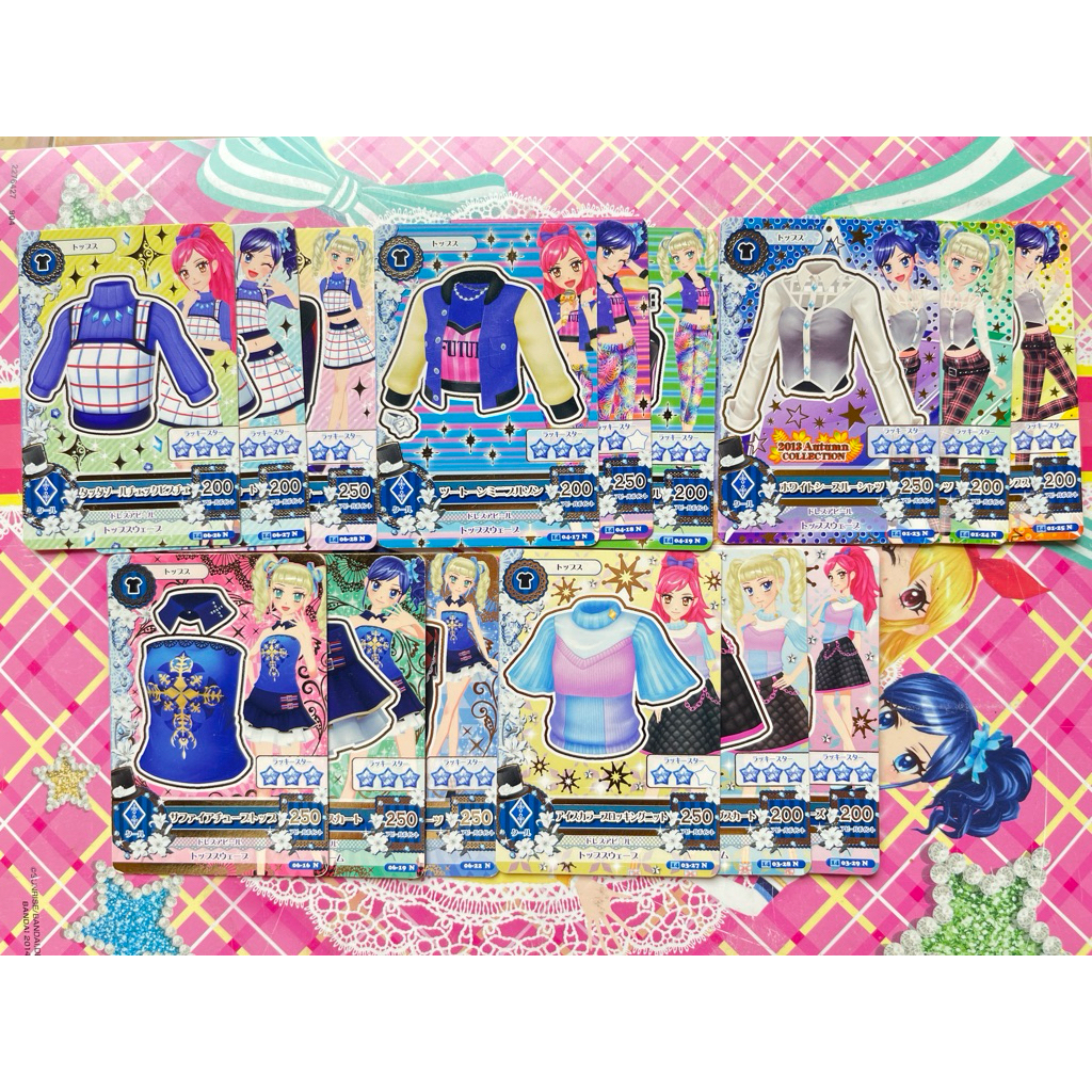 Kartu Aikatsu Normal Non Brand Jepang Cool Set Yurika Todo Aoi Kiriya Seira Otoshiro Original Langka