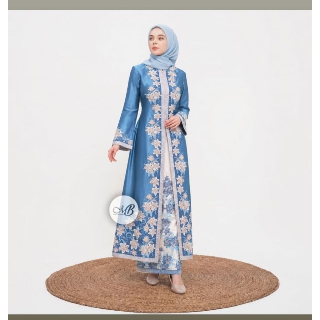 bahan/ bakal abaya payet bordir taveta