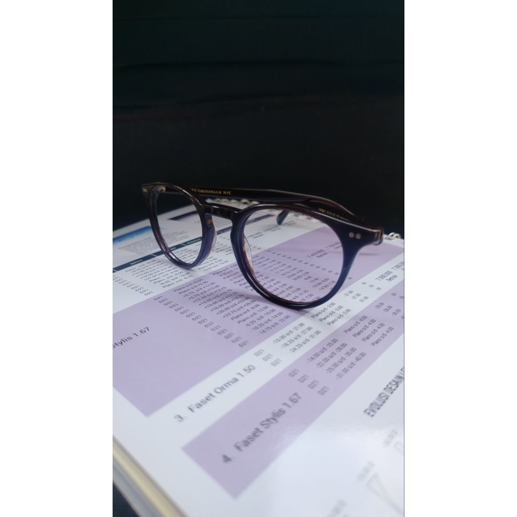 kacamata frem original moscot Frankie col.dark brown ukca(size 45-22-142)