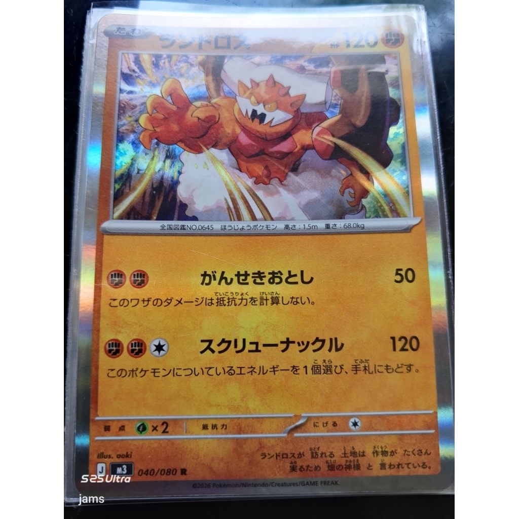 Pokemon Landorus 040/080 holo jp