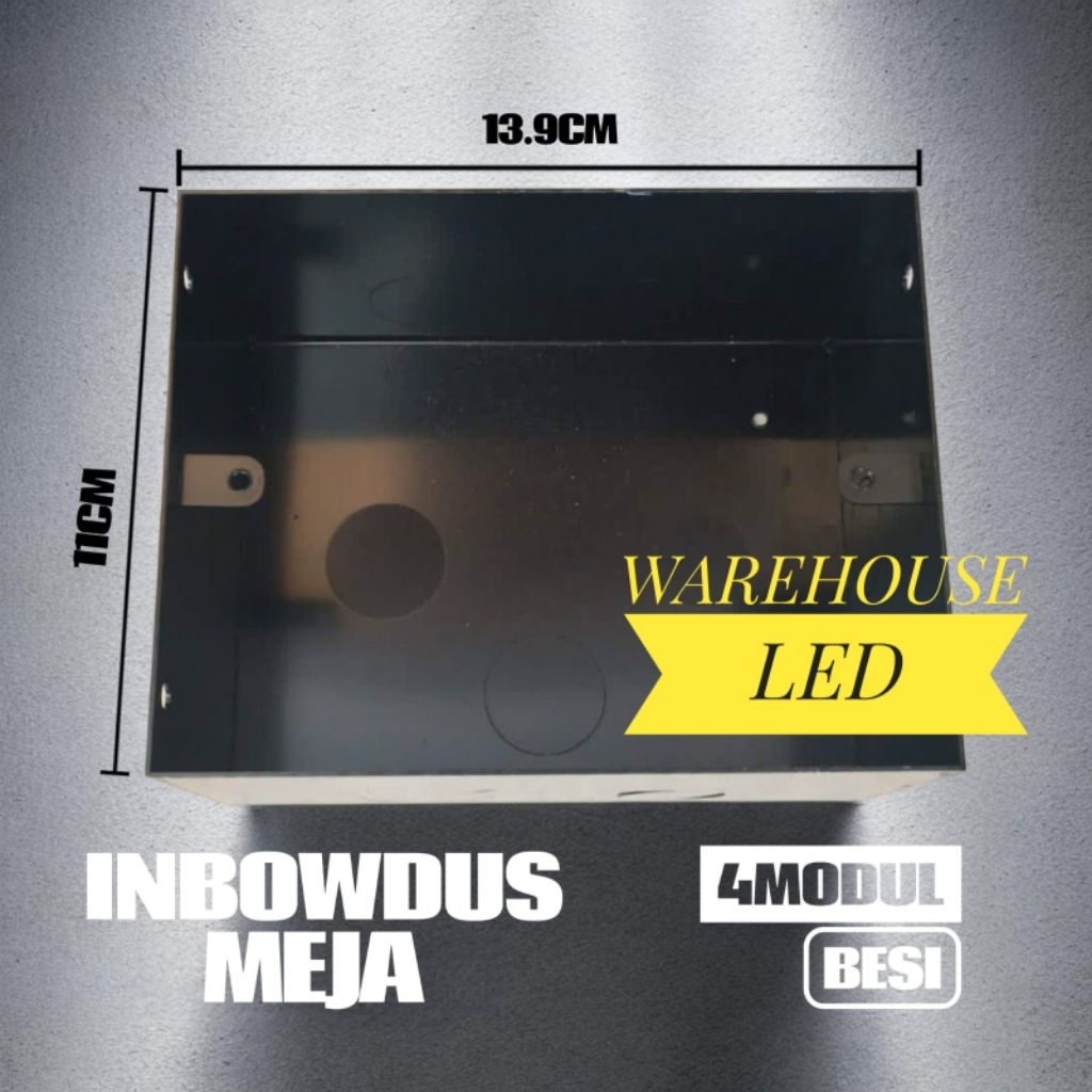 Inbow Dus Stopkontak Meja 4 Modul Besi / inbowdus stop kontak ib inbodus mangkok 4modul table