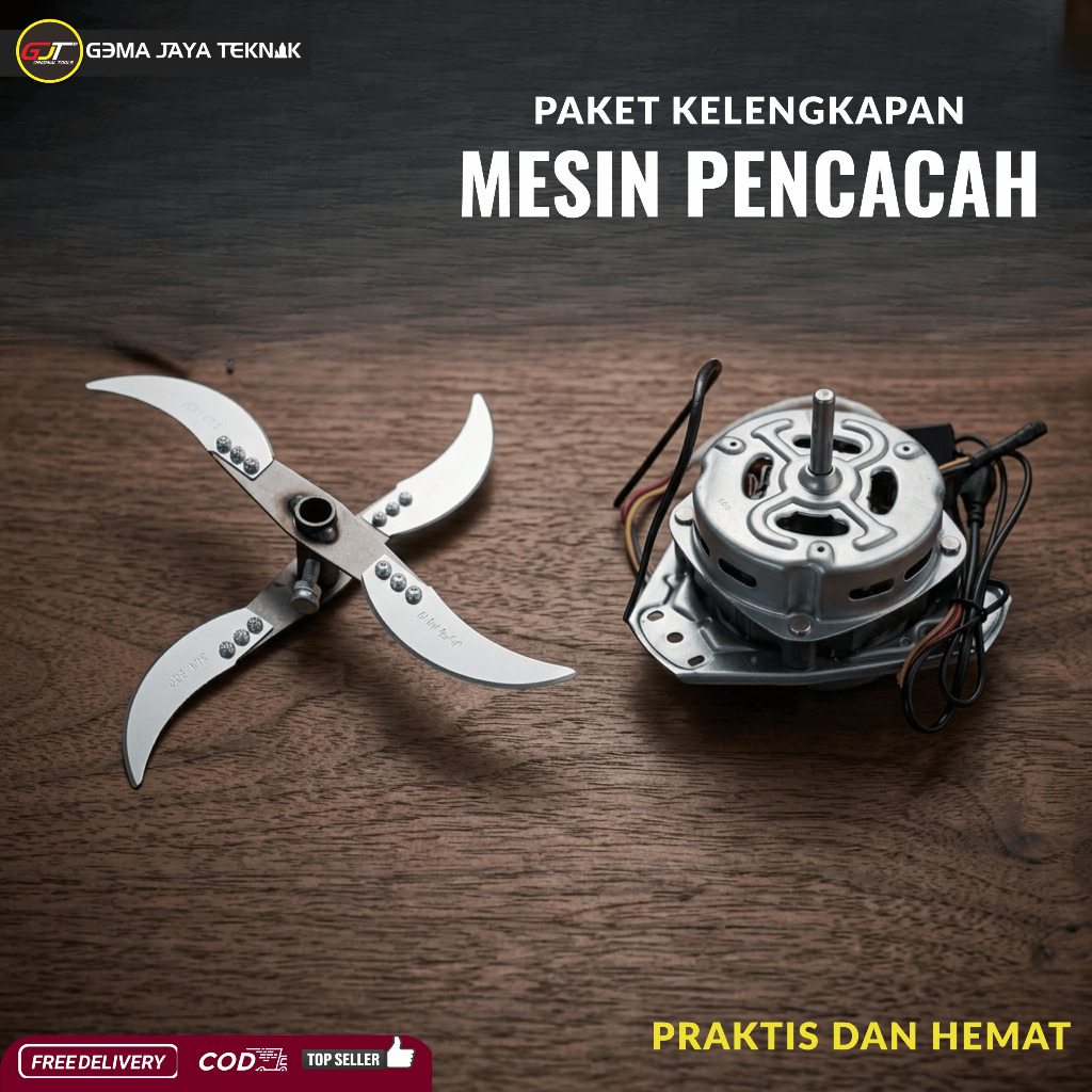 Dinamo Mesin Pencacah Rumput Pisau Chopper Pakan Ternak Multifungsi