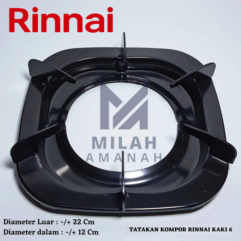 Tatakan Kompor RINNAI Kaki 6 RI-602BGX RI-602A RI-603E RI-712BGX RI-712A RI-712AF RI-712DI RI-712SI 