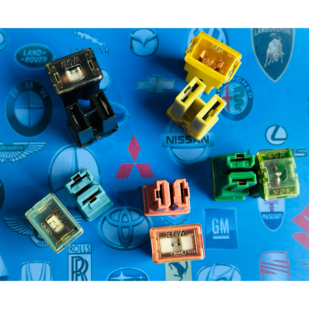 Socket Sikring/ sekring 20A 30A 40A 60A 80A Mobil Female Fuse Connector Plug (Maxi Fuse / Cartridge 