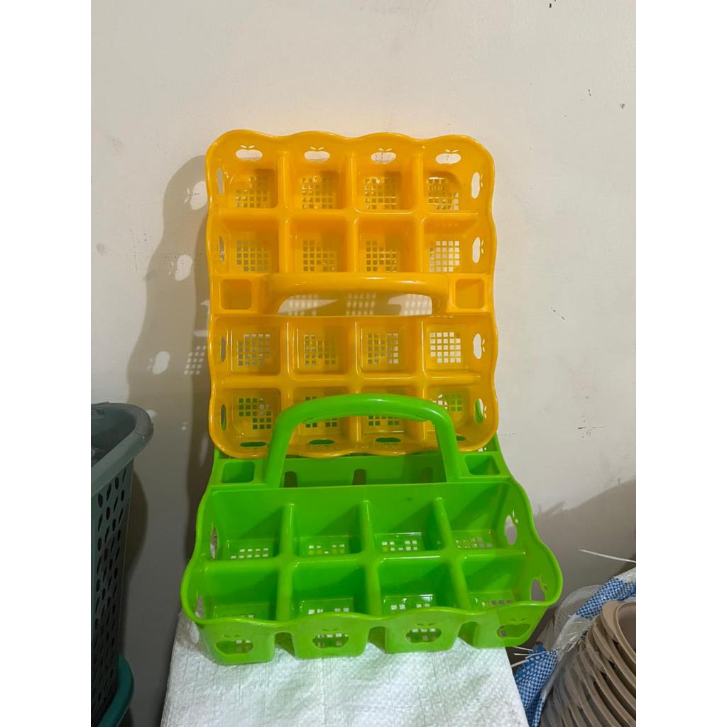 AJ Rak Tempat Gelas Aqua /Tempat Aqua 10 Slot /Tempat Aqua Gelas Isi 10 / Rak Tempat Aqua Gelas Baha