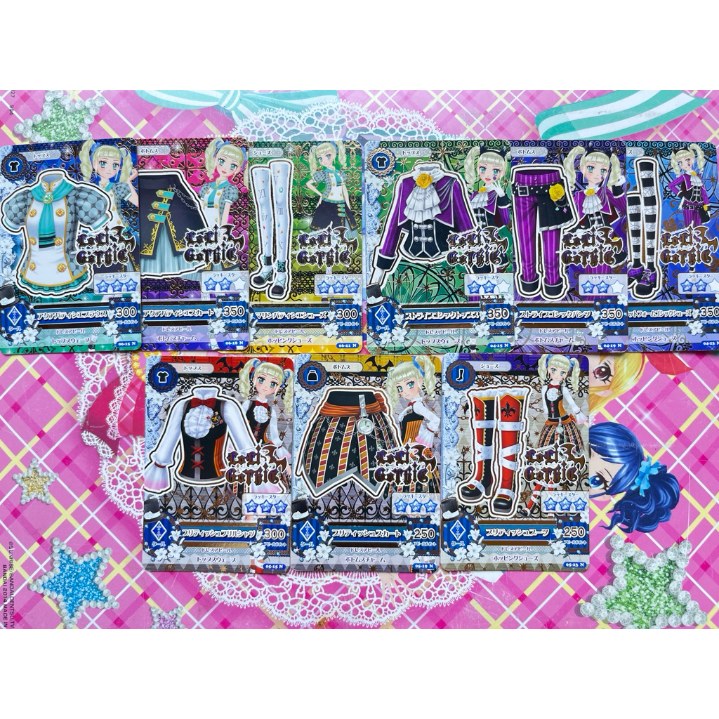 Kartu Aikatsu Loli Gothic Jepang Set Yurika Todo Gothic Stripe British Aqua Bakery Patissier Origina