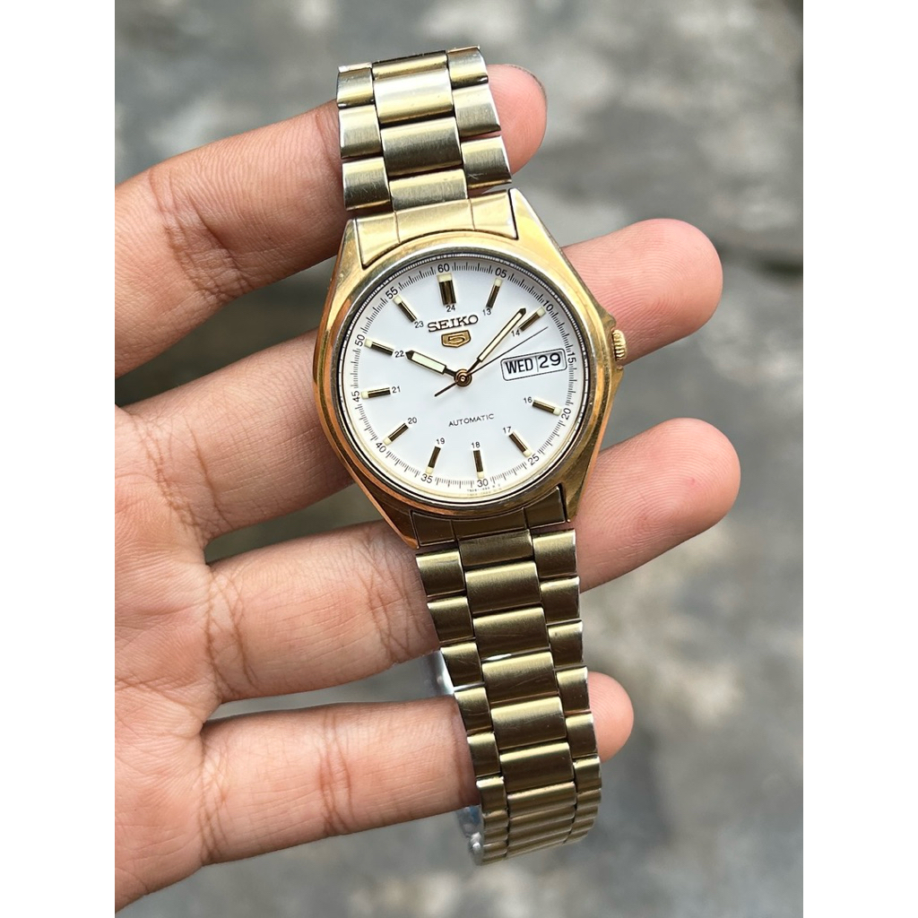 jam tangan seiko 5 automatic SKX634 military dial caliber 7s26 0470