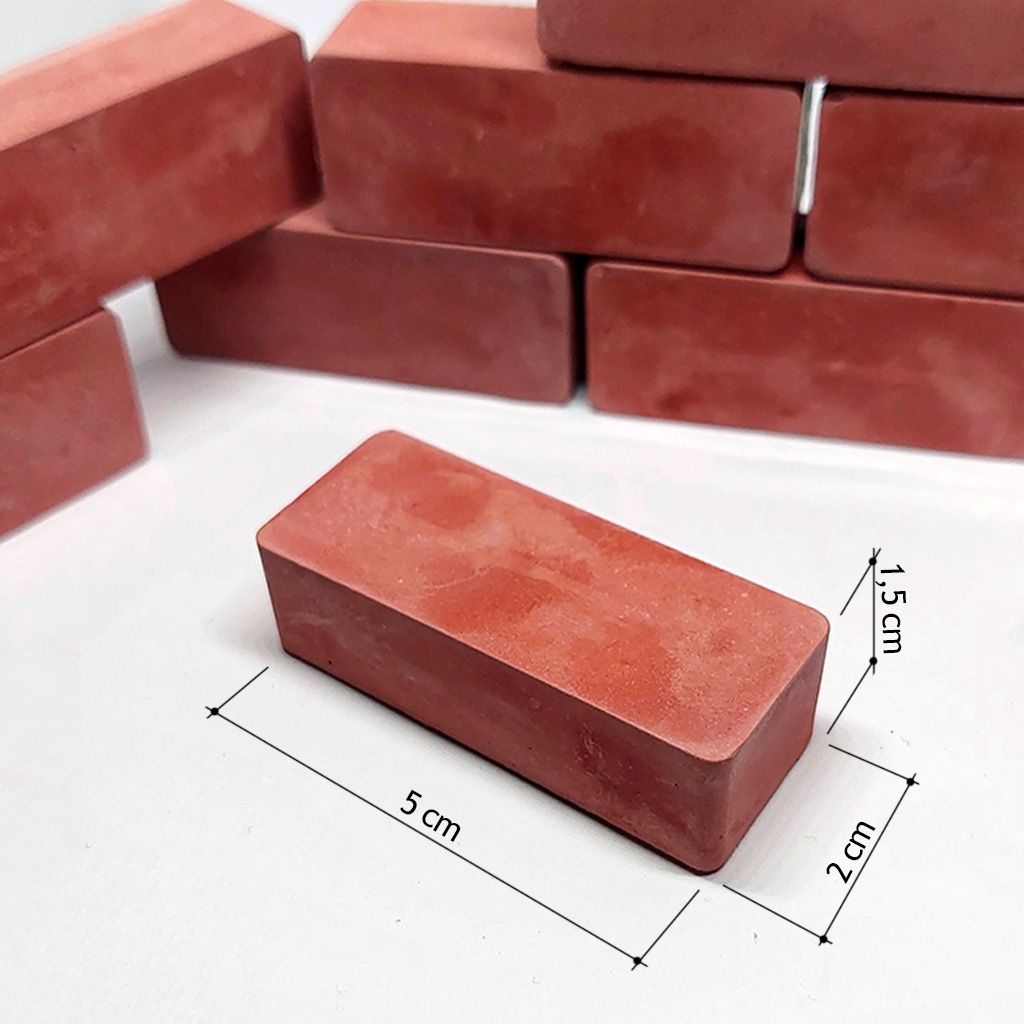 MINIATUR BATU BATA 1 PCS ANTI PECAH/ DIORAMA / MAKET BATU BATA / BATU BATA MINI
