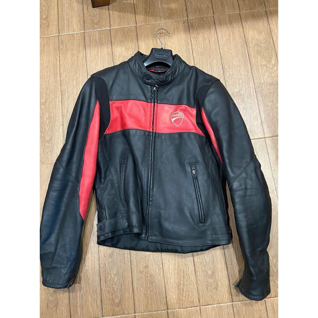 Jaket Touring Original Ducati Bahan Kulit Asli
