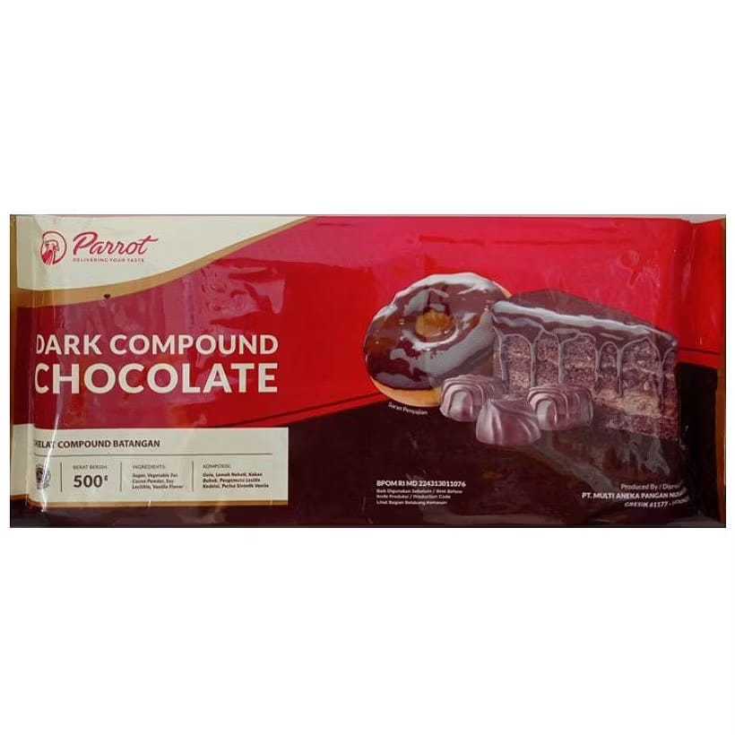 Cokelat Batang Dark Compound Chocolate Parrot