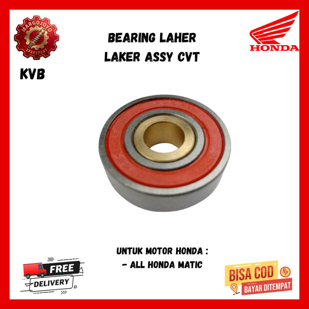 laher cvt beat fi - Bearing Tutup Cvt Bos Kuningan 6002 KVB