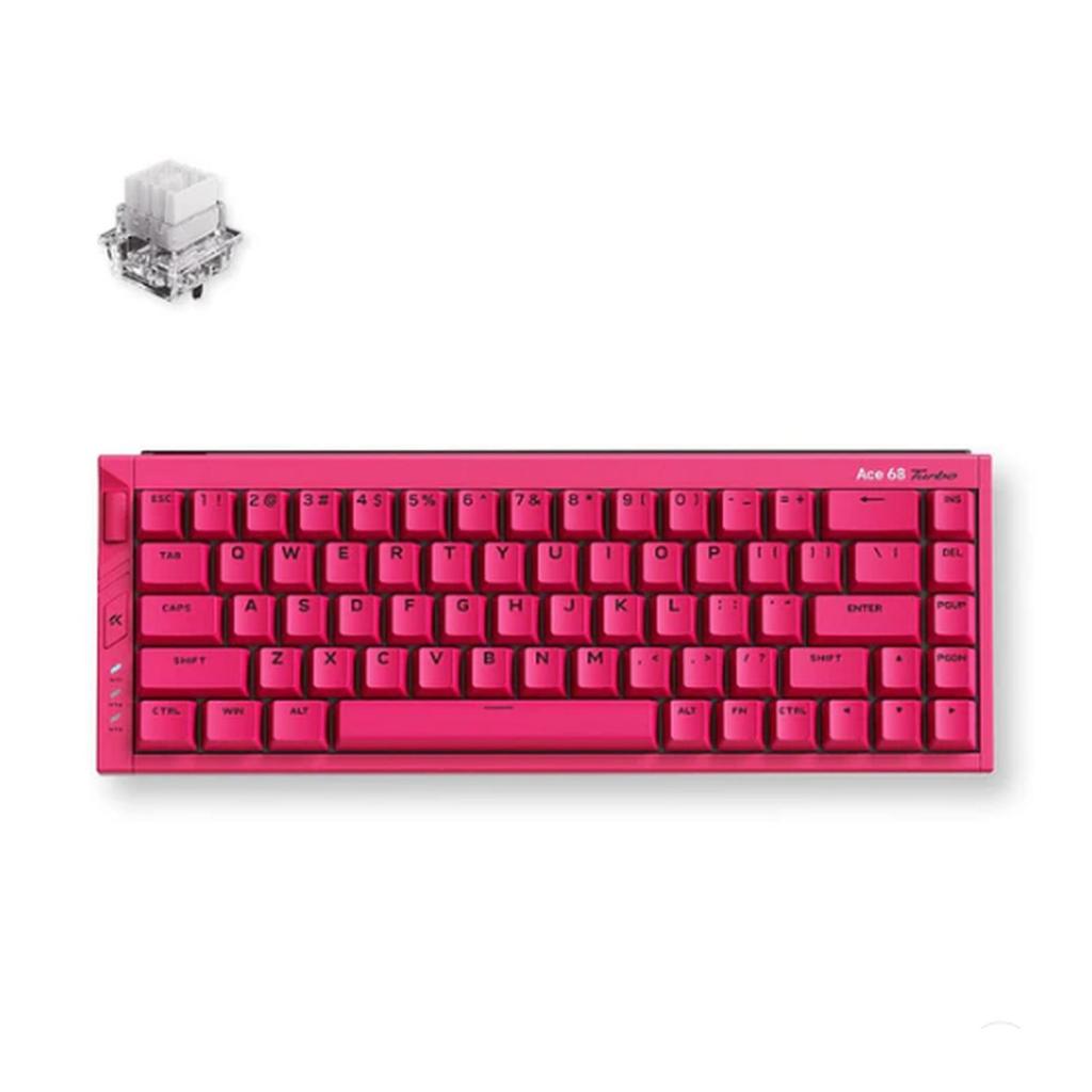 MCHOSE Ace68 Turbo Hall Effect Gaming Keyboard Berry Red - Mount Tai Magnetic Switch GT - MC-Ace68Tu