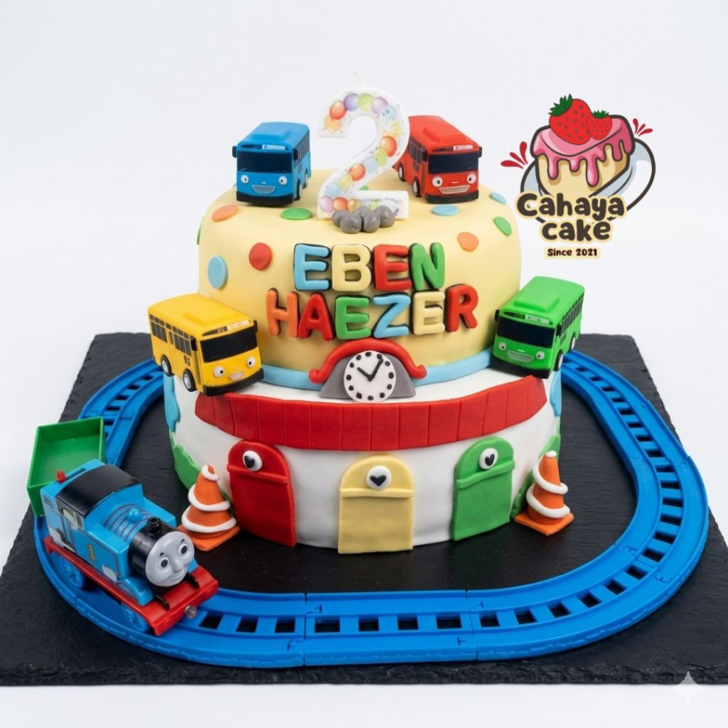 Kue Ulang Tahun Tayo / Kue Ulang Tahun Kereta Thomas / Tayo Cake / Thomas Cake