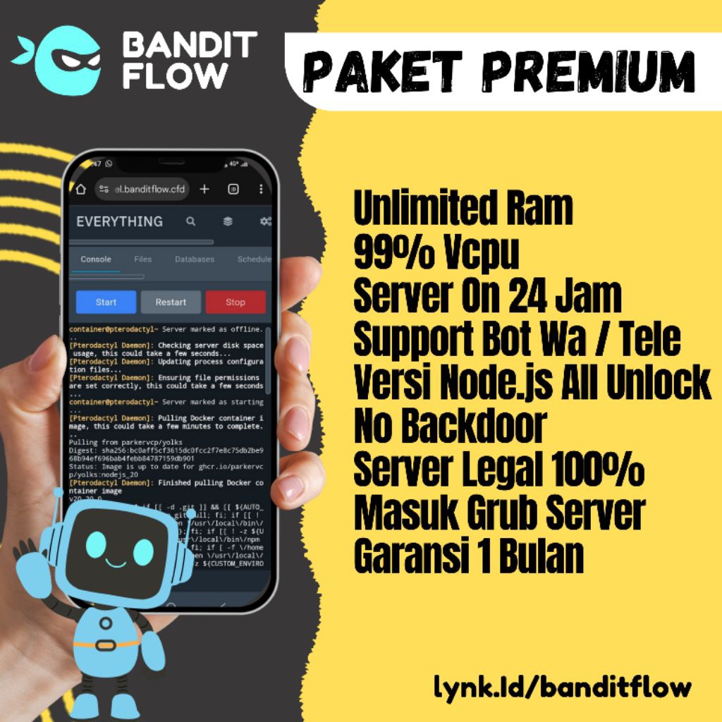 Panel Bot Whatsapp/Telegram Support nodejs