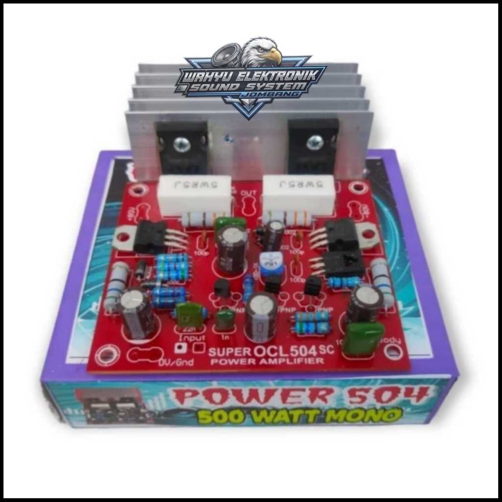 PA Power Aktif Mono S OCL 504 + TR Final + Heatsink Kualitas Terbaik