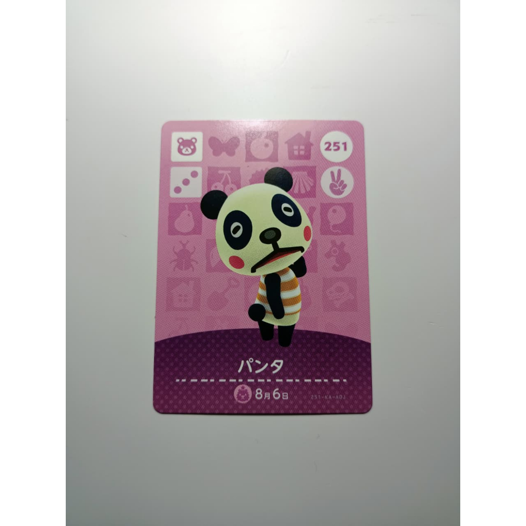 (Ready) TCG Animal Crossing Amiibo Card Japan - Panta (Chester) 251