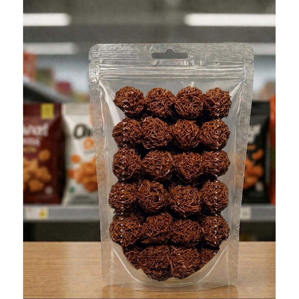 500gr Grubi Kremes Coklat - Makanan Ringan Nikmat dengan Rasa Coklat yang Menggugah Selera