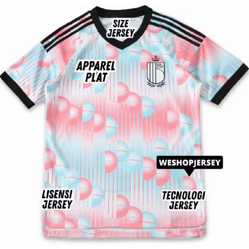PLAYER ISSUE jersey piala dunia belgia away terbaru 25/26 full patch sablon nama nomor punggung name