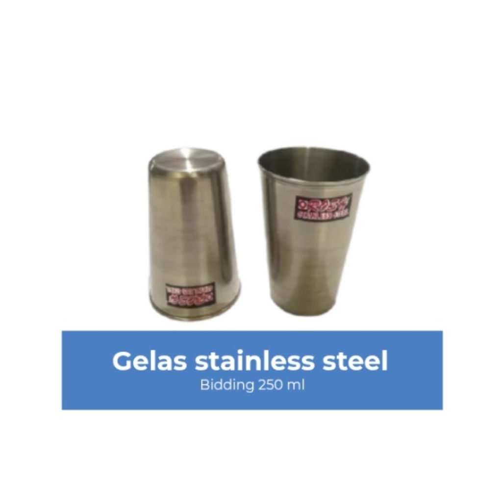 Gelas Stainless 250 ML Rosh Bidding Stainless steel