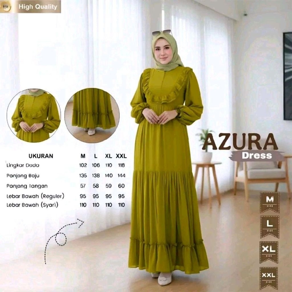 Gamis Rempel - Dress Muslim Crinkle Rempel Dada - Gamis Rempel Busui