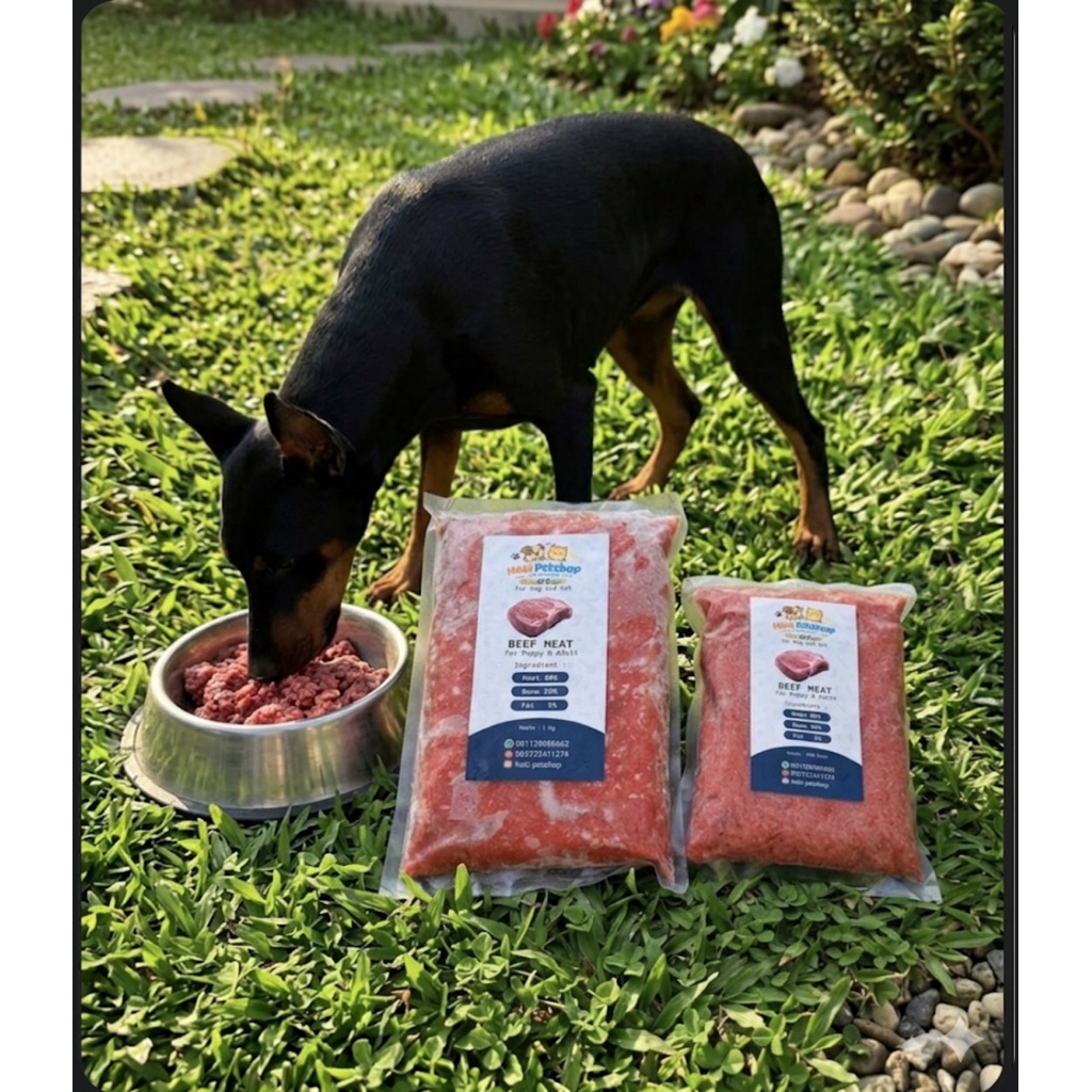 Raw Food Beef Giling // Daging Sapi Giling // Hoki Petshop // Makanan Raw Food Anjing & Kucing //
