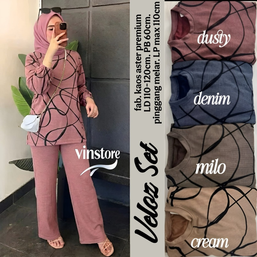 Feloz Set Kaos Aster Premium by Vinstore Realpict