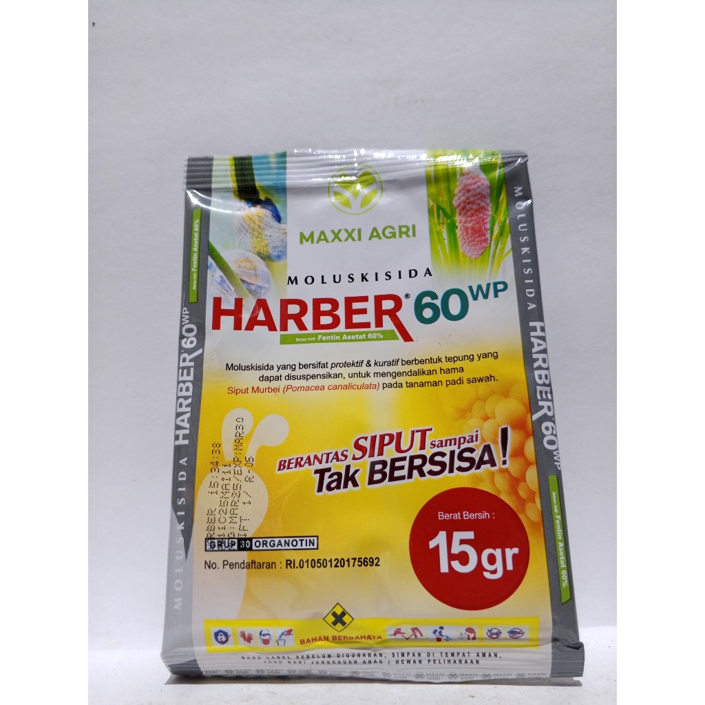 Moluskisida HARBER 60WP Kemasan 15GR