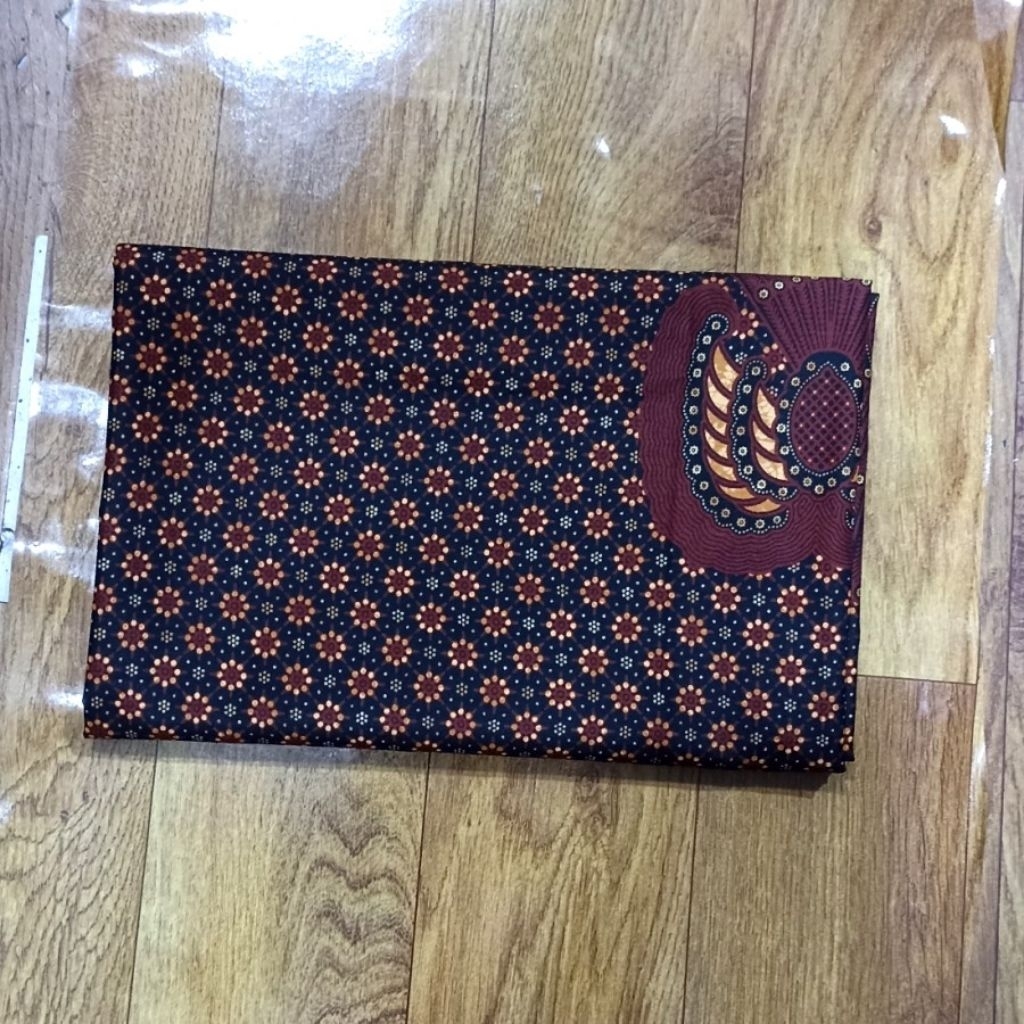 Kain Batik Jarik Panjang Motif Truntum Garuda Sogan Coklat Hitam Jogja Solo