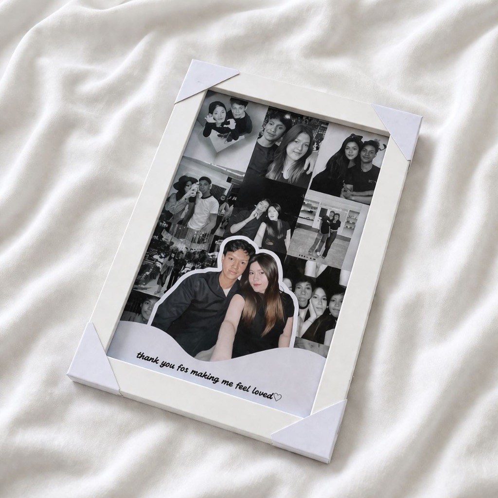 Hadiah Frame Foto Custom Lampu LED – Kado Perpisahan Sekolah, Anniversary, Birthday Gift, Pernikahan