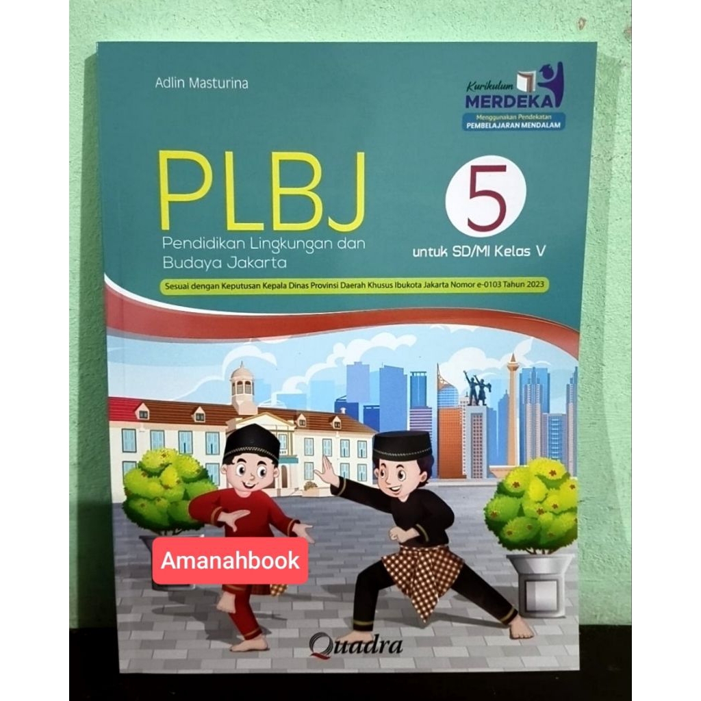 Buku PLBJ SD Kelas 5 Kurikulum Merdeka Quadra