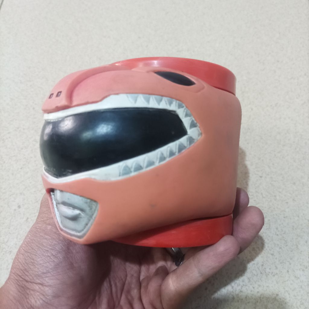 Vintage Original Saban Mug Gelas Red Power Rangers Mighty Morphin Mainan Action Figure