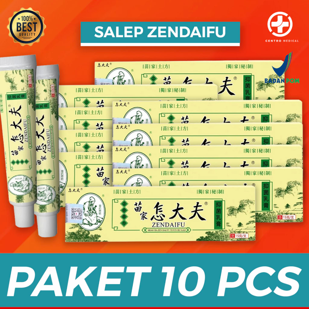 PAKET 10 PCS ZUDAIFU Salep Herbal Psoriasis Eksim Jamur Kurap Alergi Kulit 15gr Herbal Cina