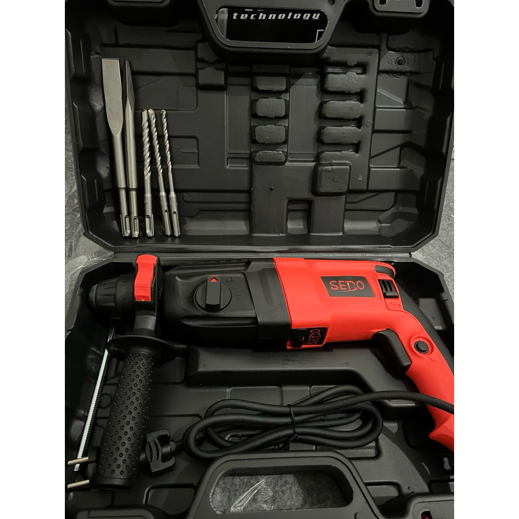 Mesin bor hammer beton / rotary hammer bor bobok beton 3 fungsi / bor bobok drill beton