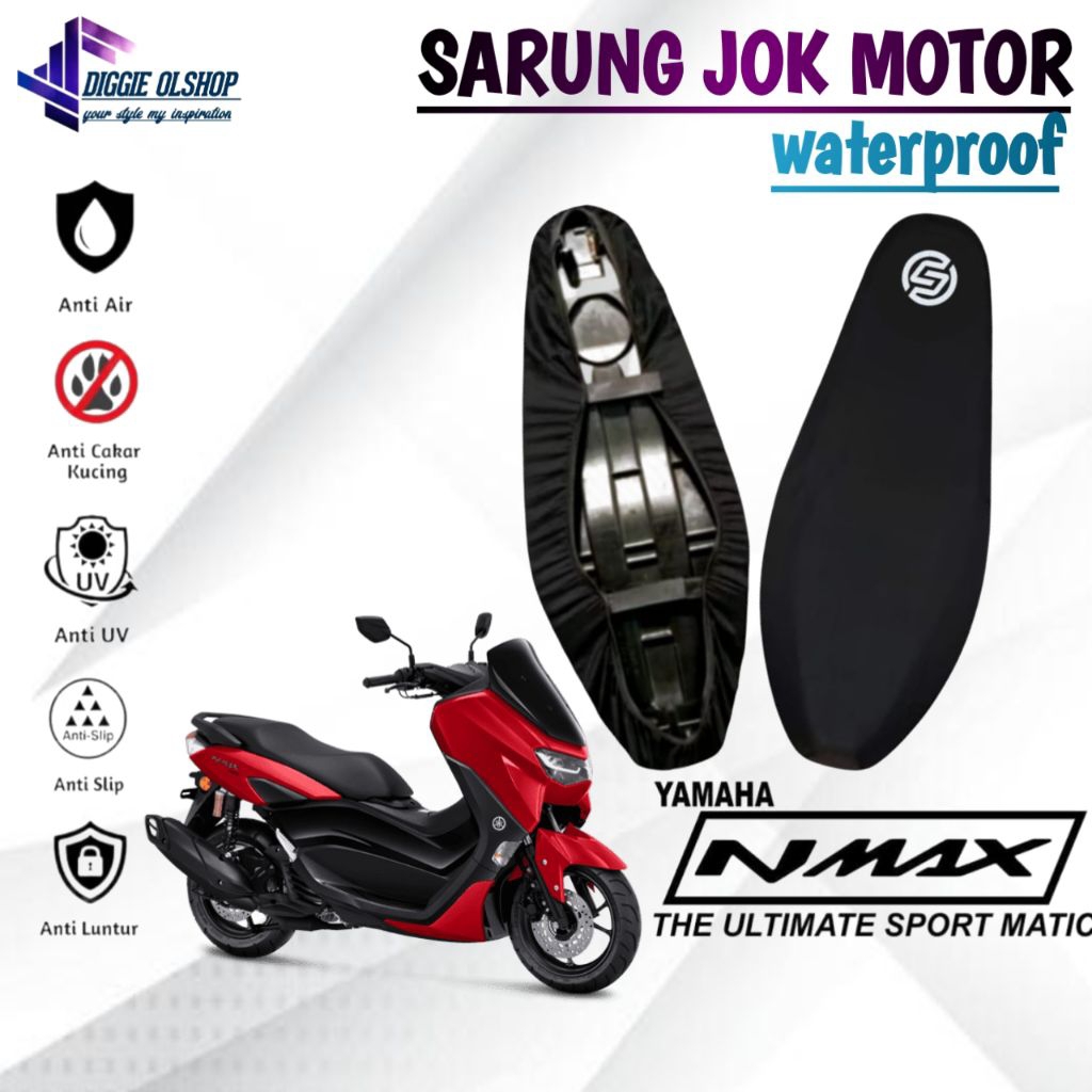 cover jok motor anti air YAMAHA NMAX,NMAX NEO,NMAX TURBO,sarung jok motor anti slip,anti cakar kucin