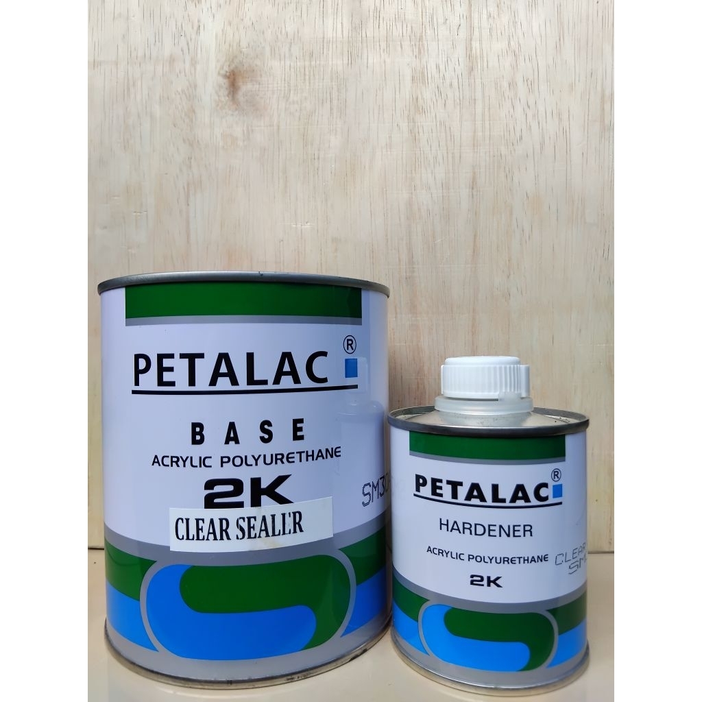 Cat dasar PU Petalac clear sealer/sanding sealer 1ltr-set