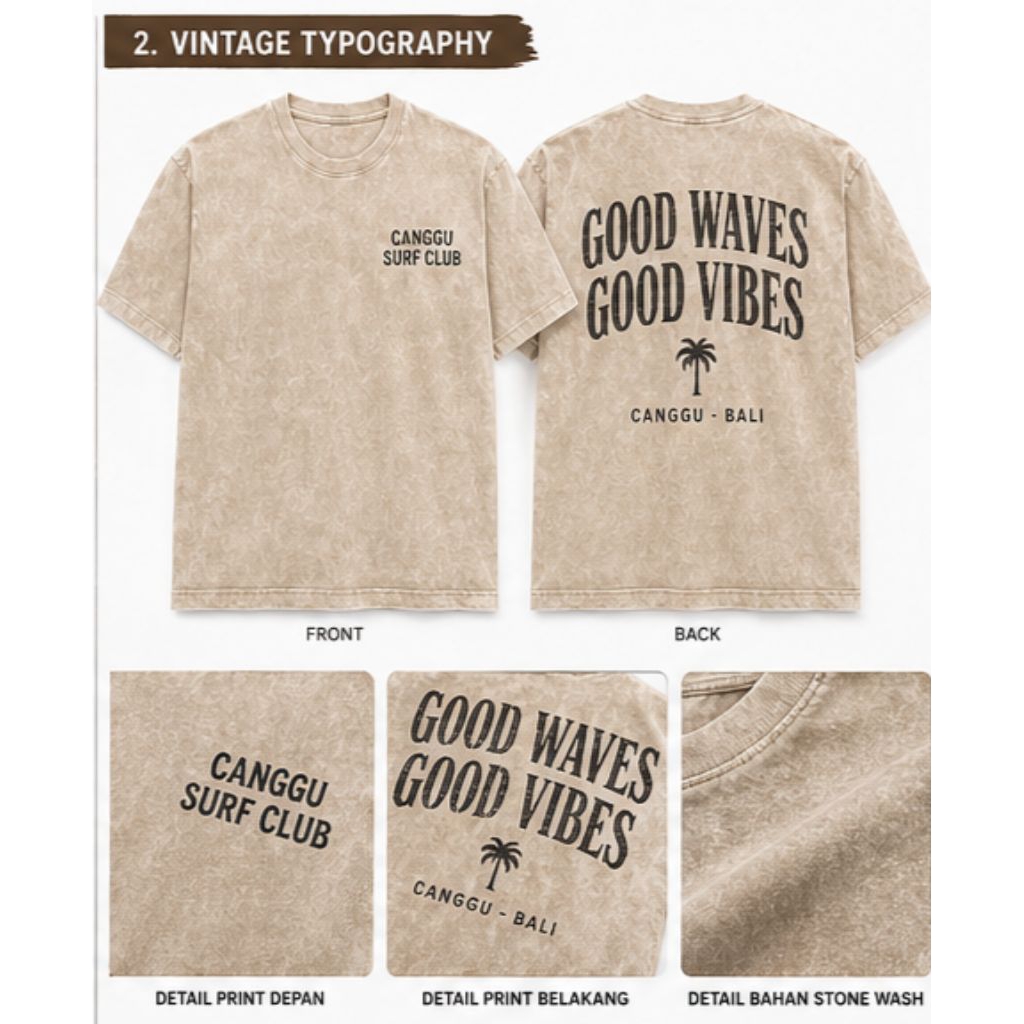 kaso stone wash good waves good vibes|stone wash vintage|kaos oversize
