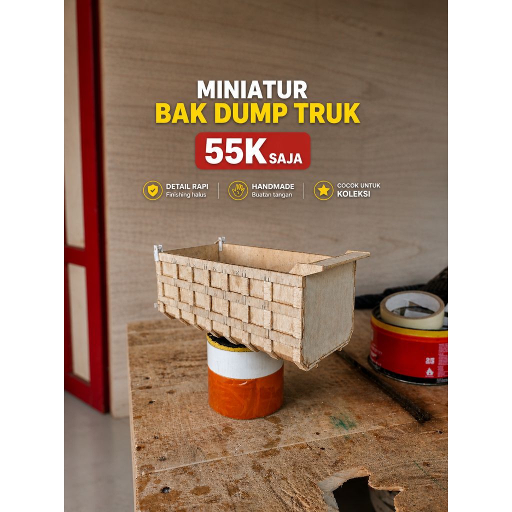 bak damp miniatur truk plastik