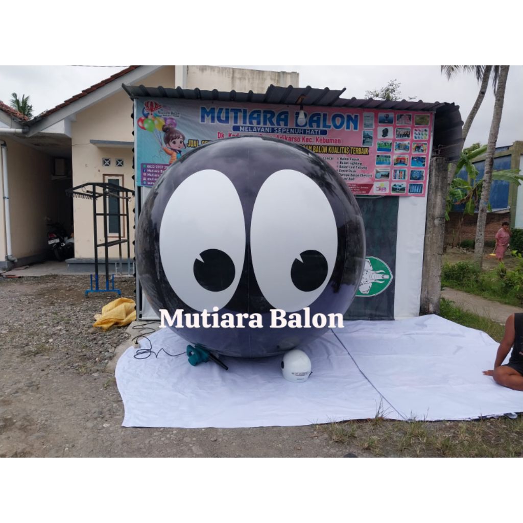 Balon Bola Custom Besar | Balon Promosi Bentuk Produk | Balon Iklan Branding Usaha Outdoor