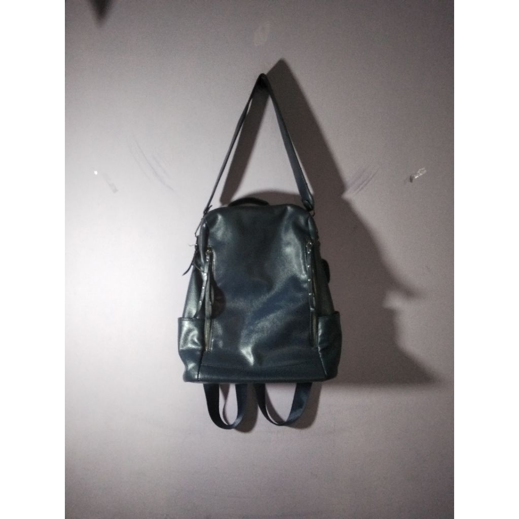 tas ransel wanita warna biru