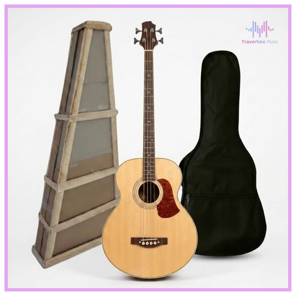 Bass Akustik Elektrik Cort Bulat Neck Maple High Quality