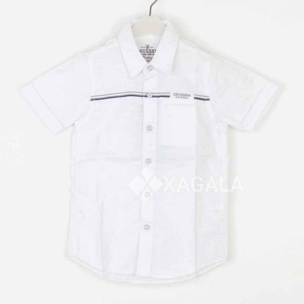 CRESSIDA KIDS KEMEJA ANAK LAKI LAKI LENGAN PENDEK PUTIH PREMIUM BRANDED TERBARU EB104 ANAK TANGGUNG