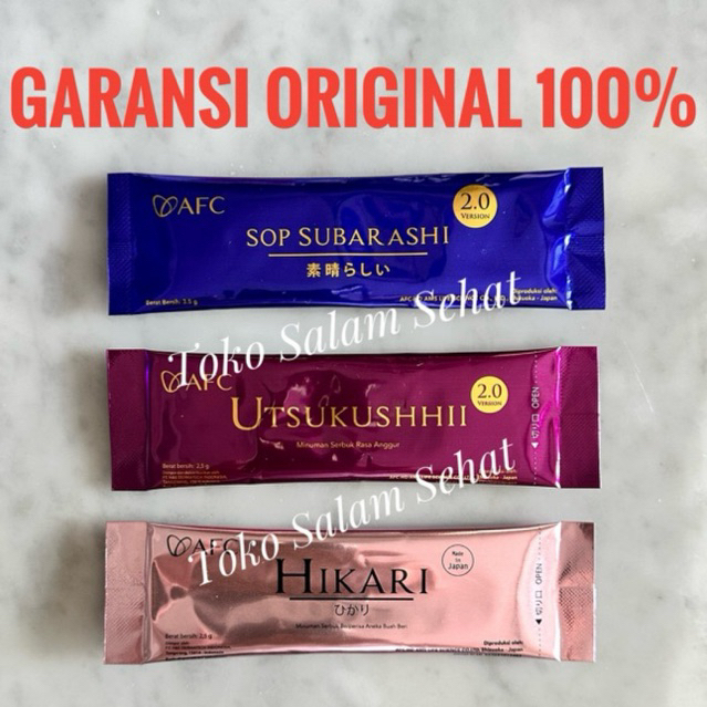 SACHET ECER SOP Subarashi Gold Utsukushhii Utsu Gold Hikari Original Japan Asli