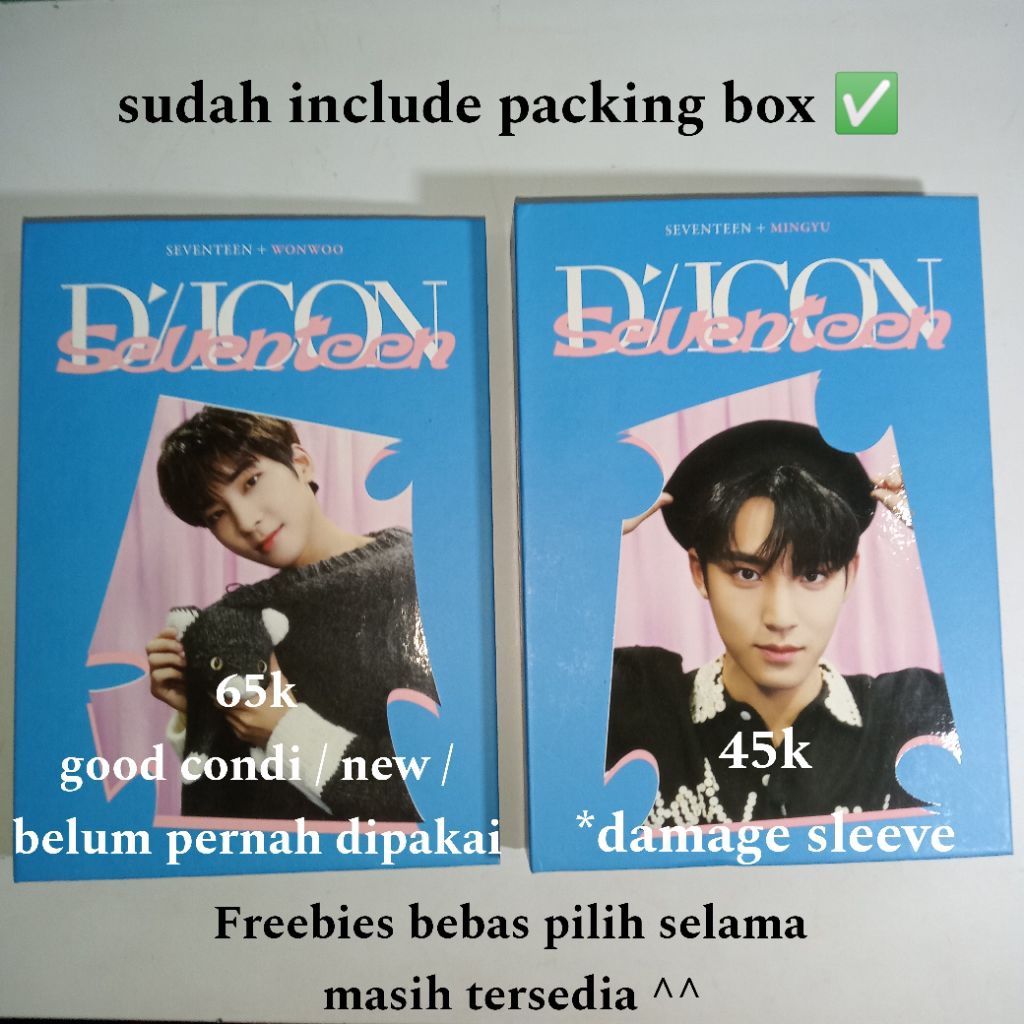 [ READY ] BINDER DICON 102 MINGYU WONWOO DICON 102 SCOUPS