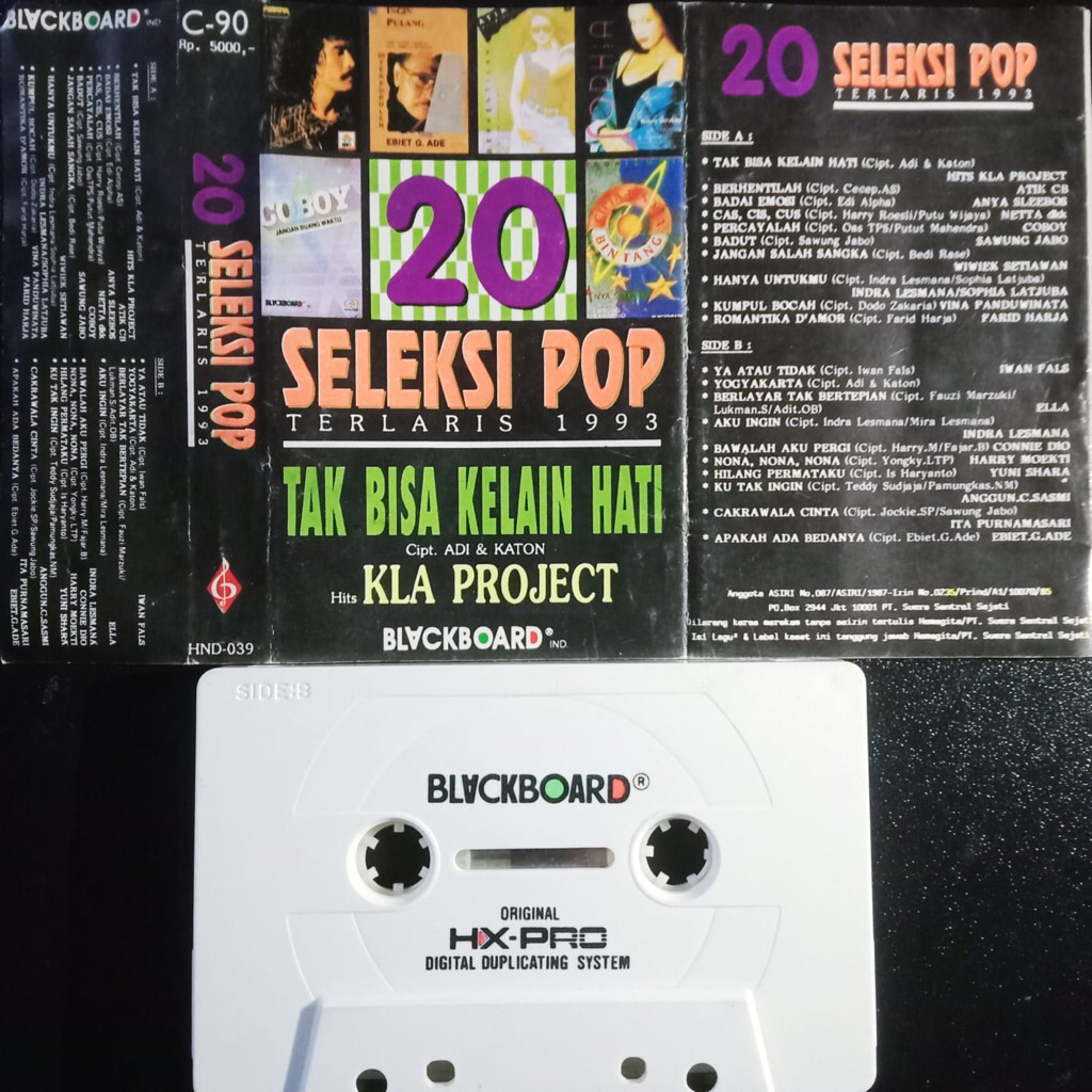 KASET PITA 20 SELEKSI POP ELLA DLL