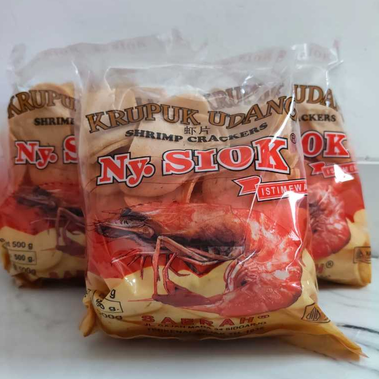 Krupuk Udang Ny Siok/ Krupuk Oval Ny SIOK 500G